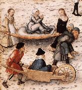 CRANACH, Lucas the Elder The Fountain of Youth (detail) sd oil painting